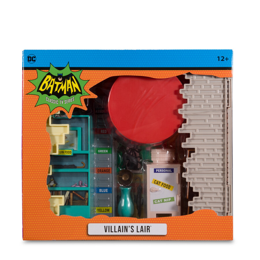 coffret de jeu « le repaire des méchants » dc retro batman 66