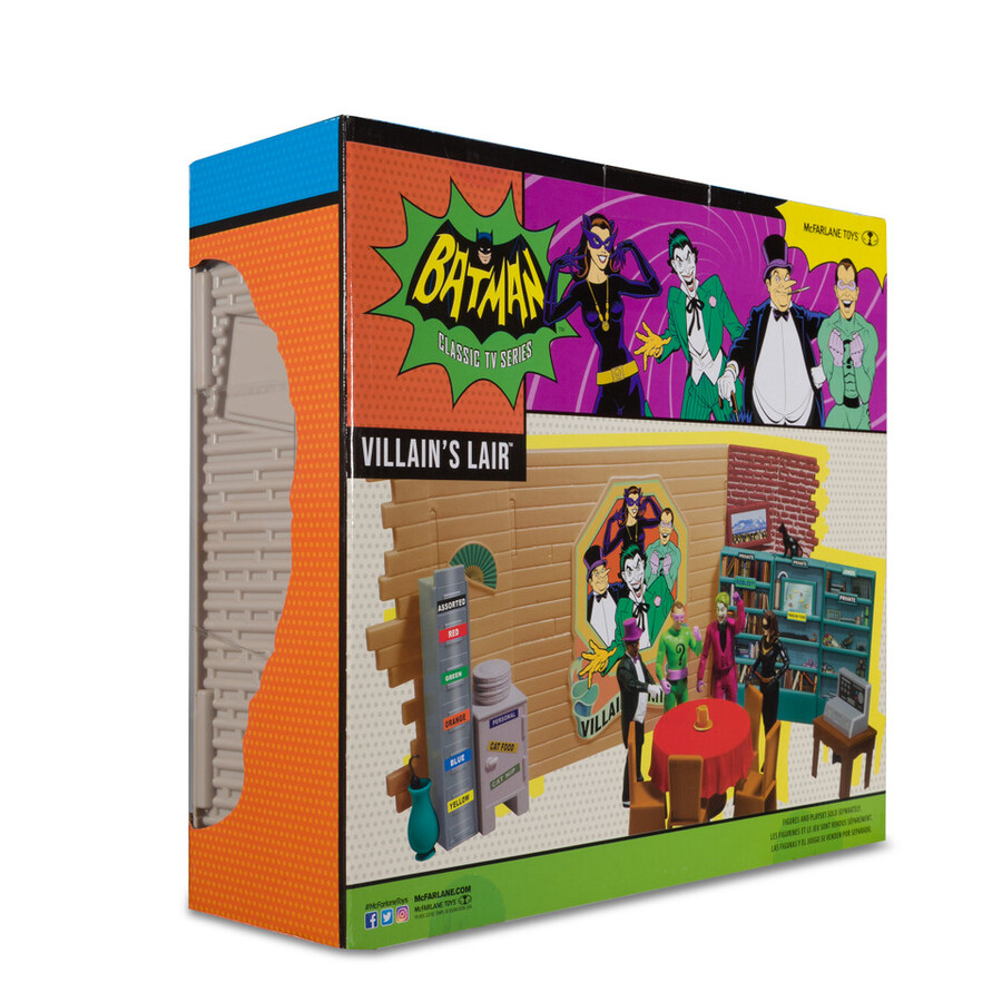 coffret de jeu « le repaire des méchants » dc retro batman 66