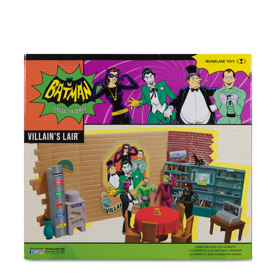 coffret de jeu « le repaire des méchants » dc retro batman 66