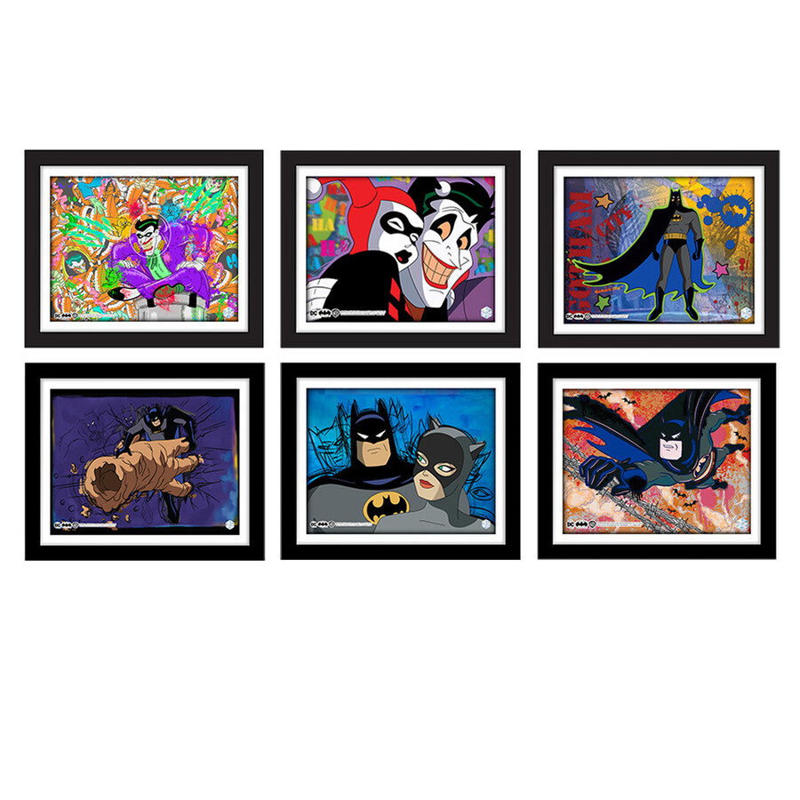 ensemble de 6 celluloïds danimation batman