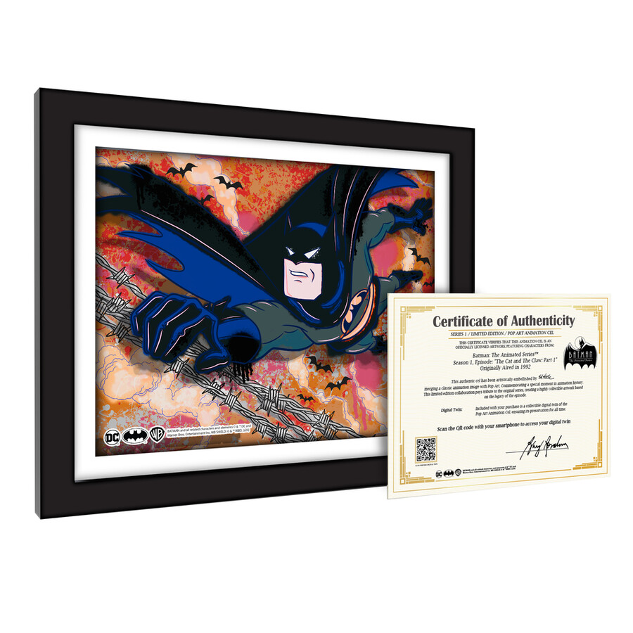 ensemble de 6 celluloïds danimation batman
