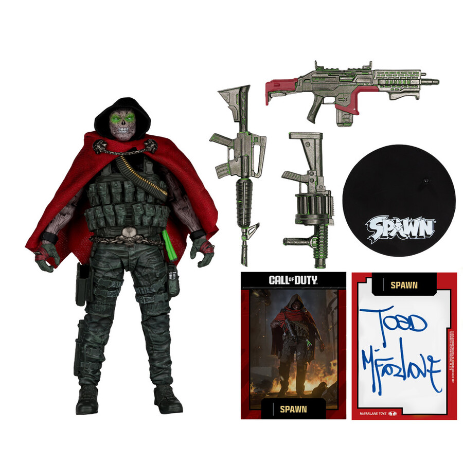 figurine burned spawn call of duty autograph series gold label 7