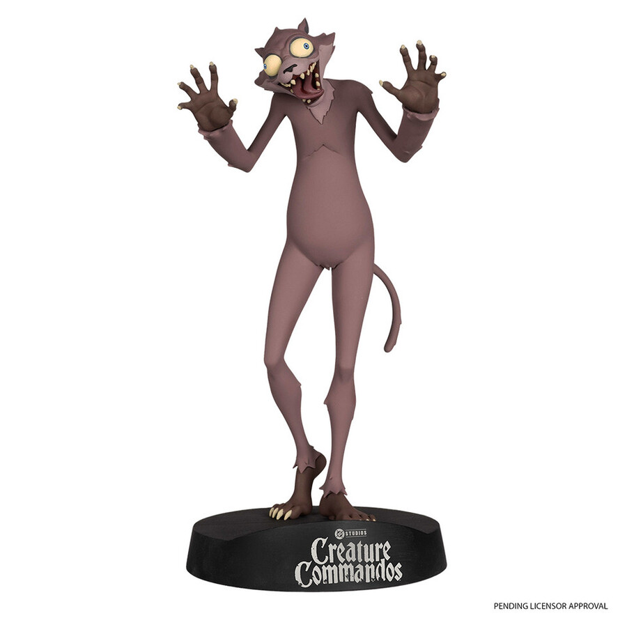 belette creature commandos statue en résine à léchelle 18
