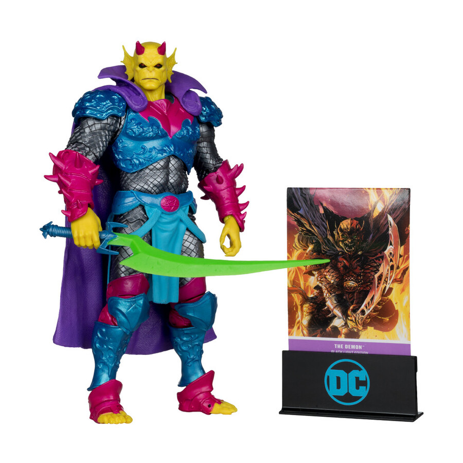 figurine exclusive demon demon knights black light edition gold label 7