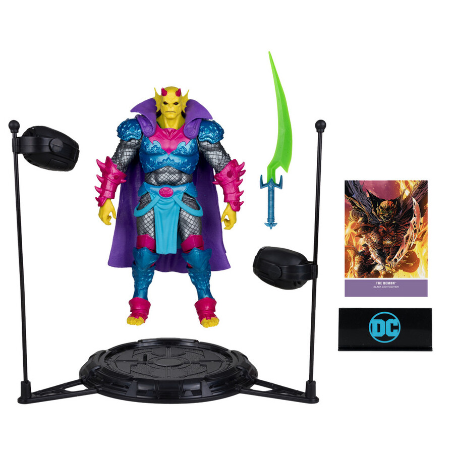 figurine exclusive demon demon knights black light edition gold label 7