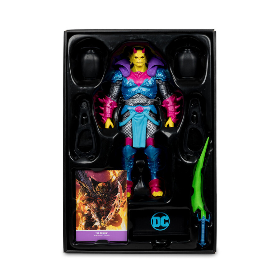 figurine exclusive demon demon knights black light edition gold label 7