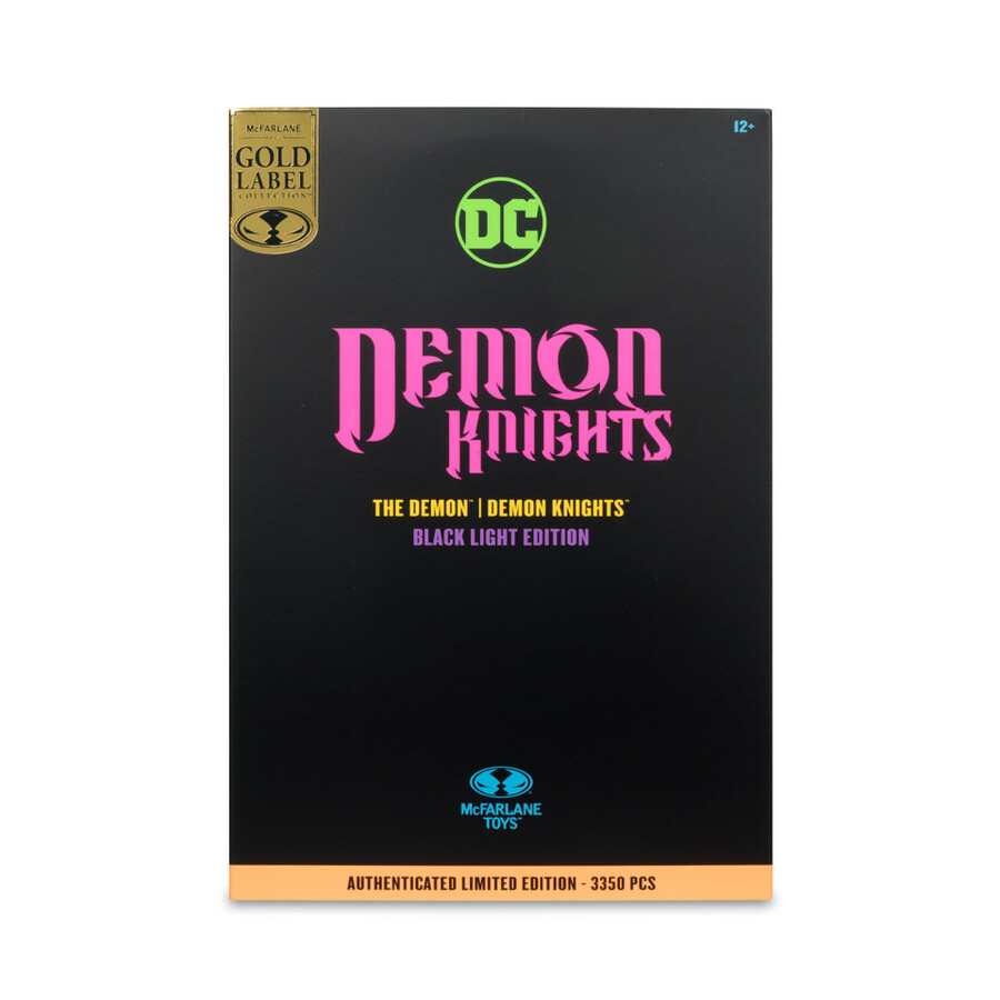 figurine exclusive demon demon knights black light edition gold label 7