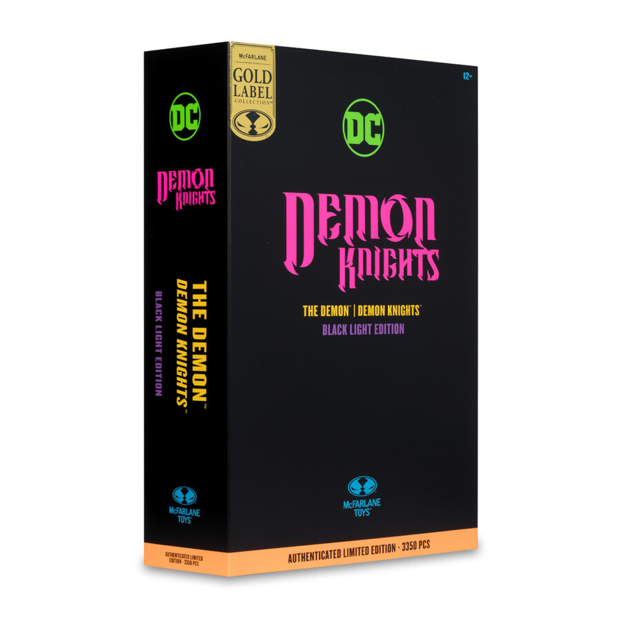 figurine exclusive demon demon knights black light edition gold label 7