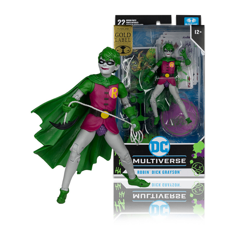figurine exclusive robin dick grayson jokerized gold label 7