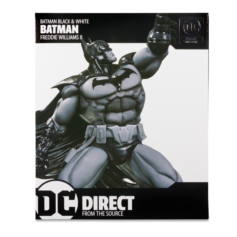 batman noir et blanc - batman par freddie williams ii statue en résine de 18 cm