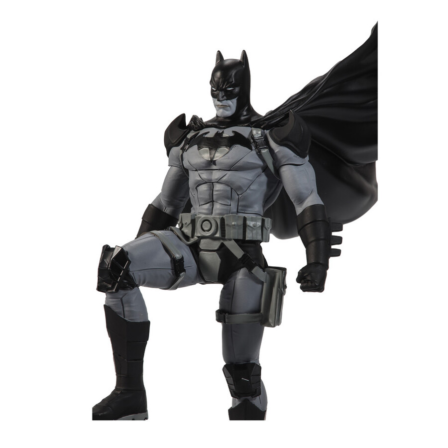 statue en résine batman black white - batman par mitch gerads dc direct