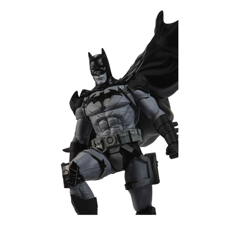 statue en résine batman black white - batman par mitch gerads dc direct