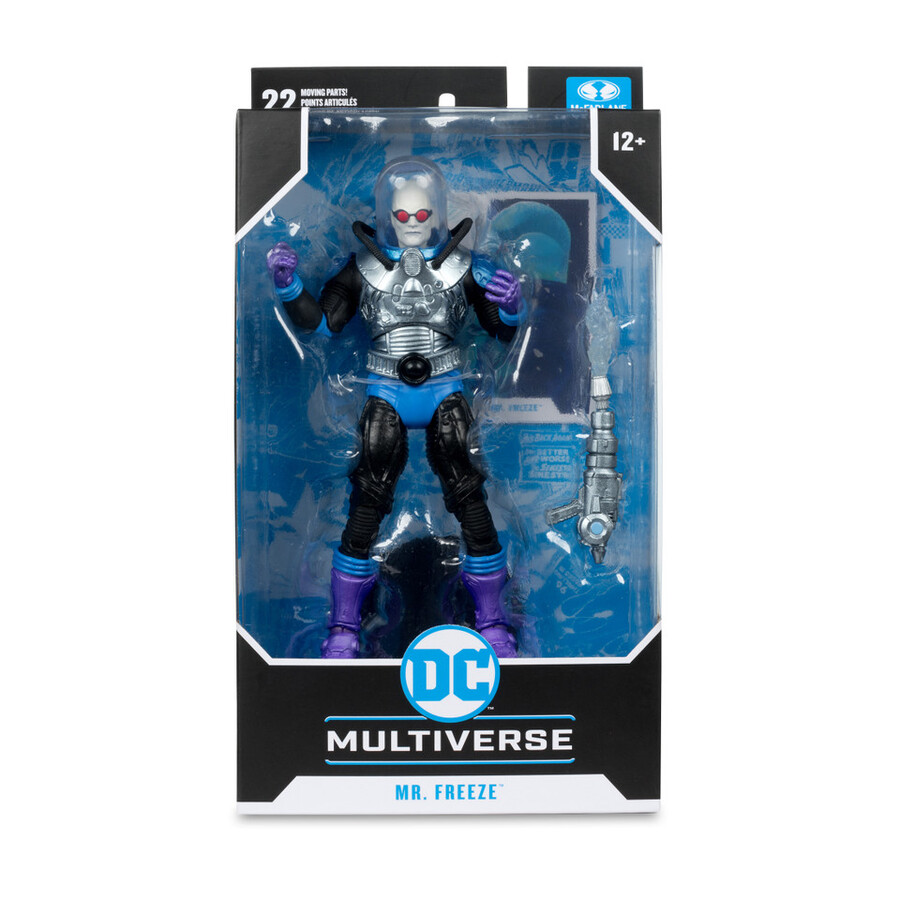 pack de 3 figurines de 18 cm booster gold futures end mr. freeze et ambush bug dc classic.