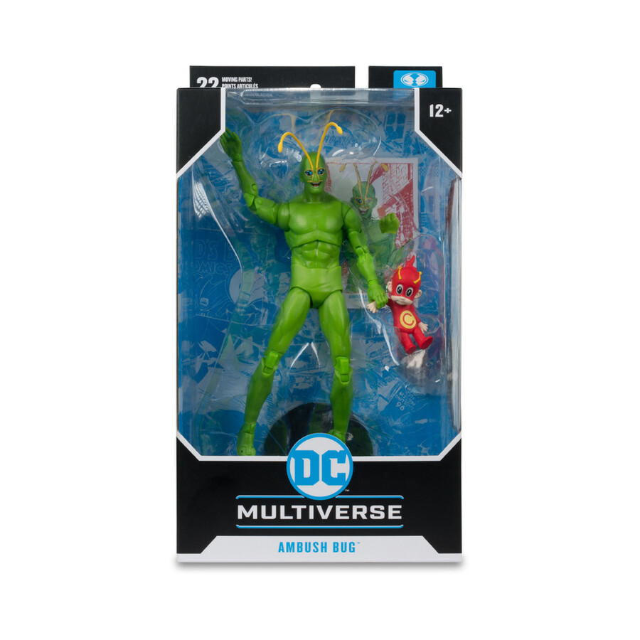 pack de 3 figurines de 18 cm booster gold futures end mr. freeze et ambush bug dc classic.
