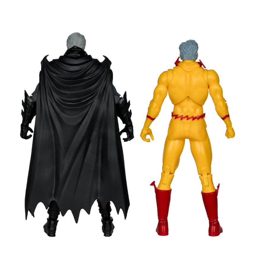 figurine batman contre professeur zoom flashpoint série autograph gold label lot de 2 18 cm