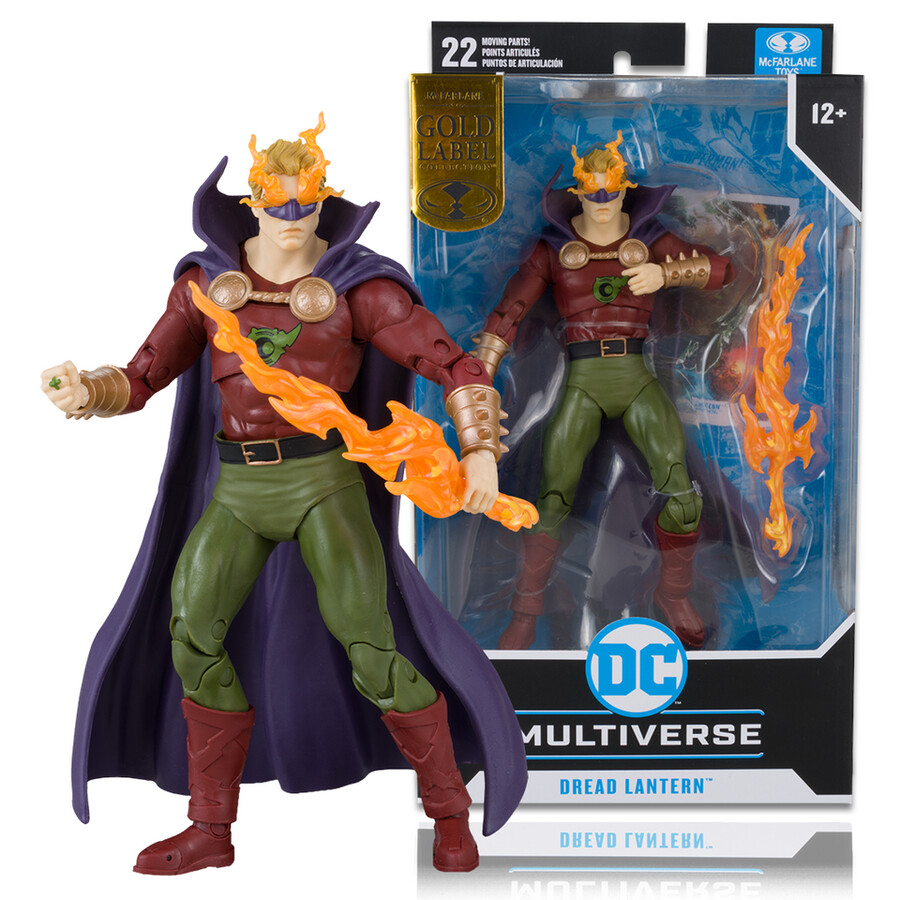 figurine dread lantern dark nights metal gold label 7