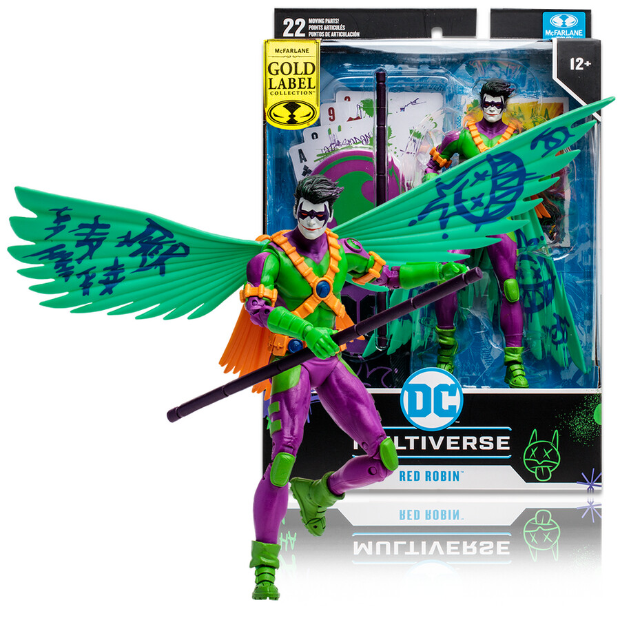 figurine red robin jokerized gold label 7