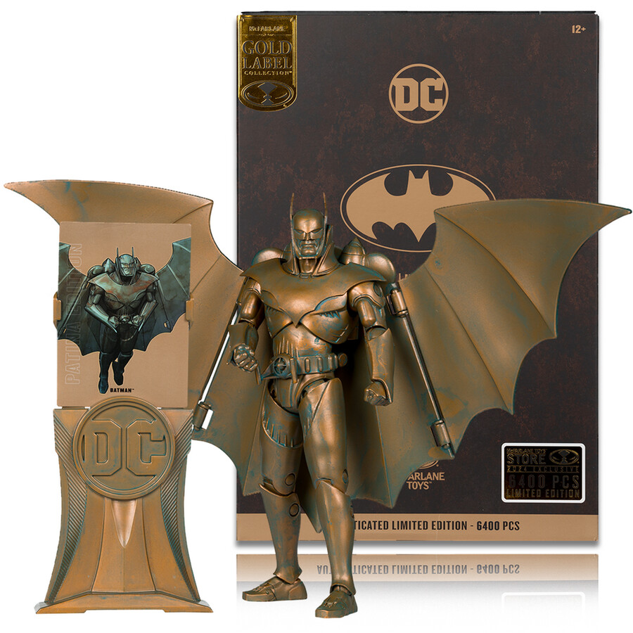 figurine batman blindé kingdom come Édition patine Étiquette or 7
