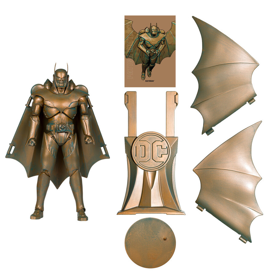 figurine batman blindé kingdom come Édition patine Étiquette or 7