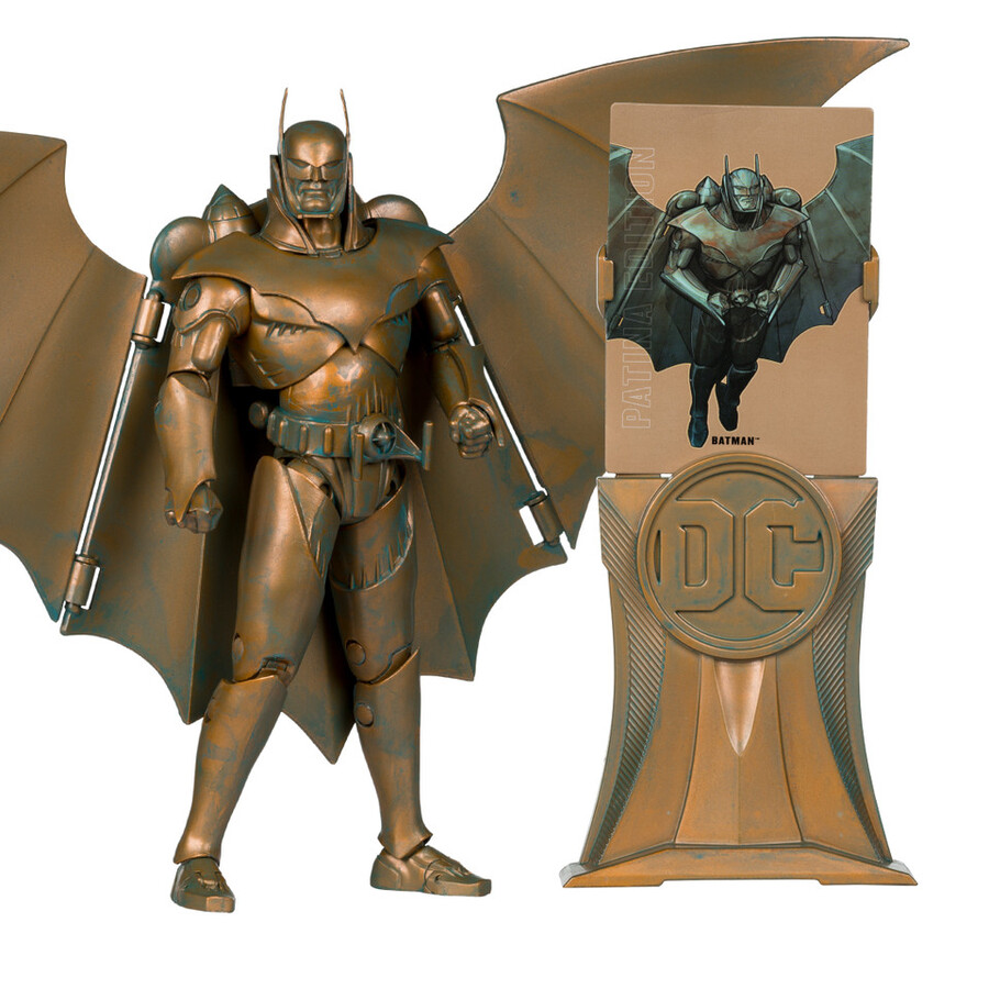 figurine batman blindé kingdom come Édition patine Étiquette or 7