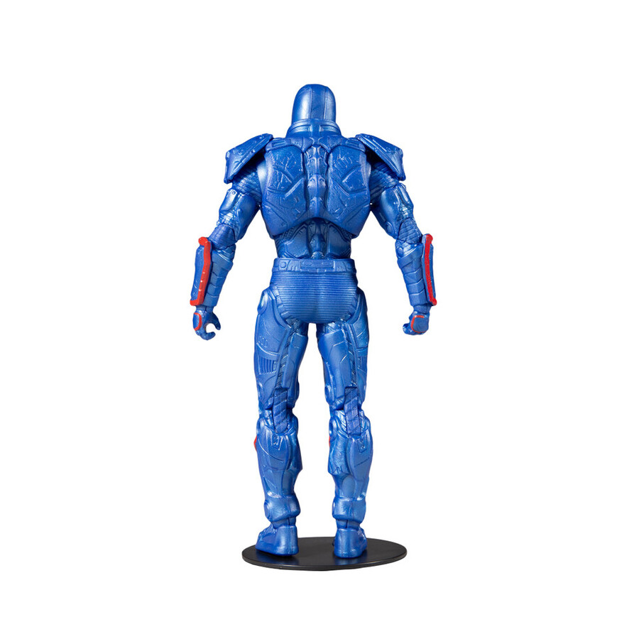 lex luthor avec combinaison de puissance verte et combinaison de puissance bleue lot de 2 figurines de 18 cm