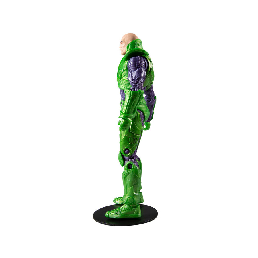 lex luthor avec combinaison de puissance verte et combinaison de puissance bleue lot de 2 figurines de 18 cm