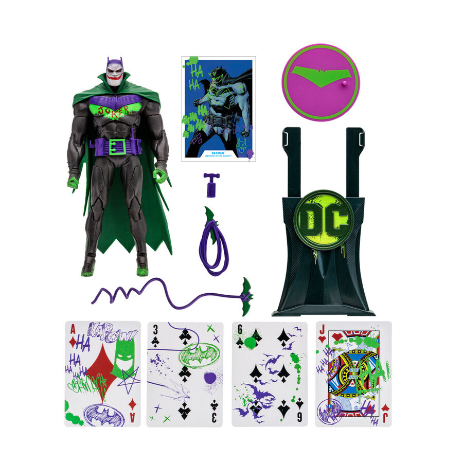 figurine batman white knight jokerized gold label dc multiverse 7