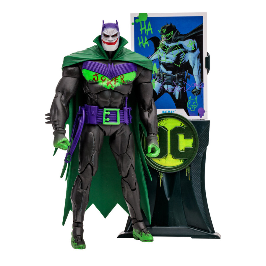 figurine batman white knight jokerized gold label dc multiverse 7