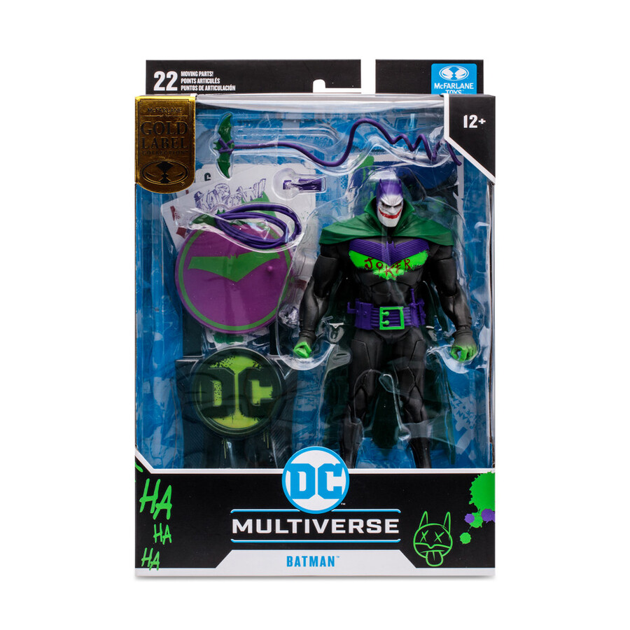 figurine batman white knight jokerized gold label dc multiverse 7