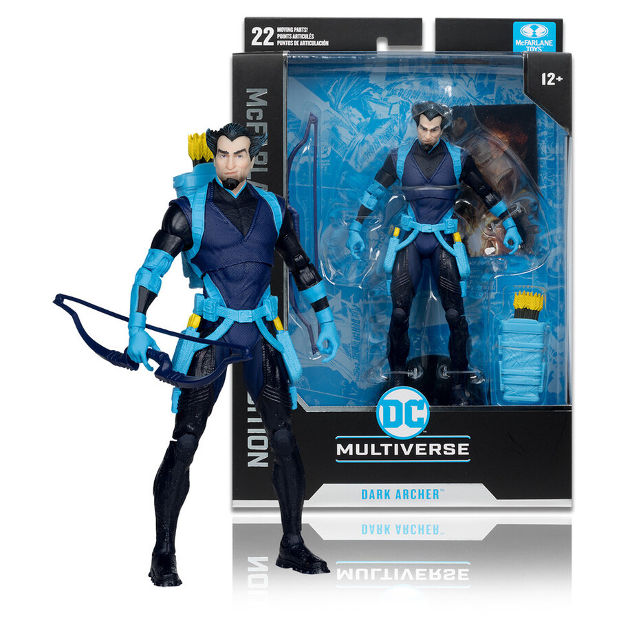 coffret collector mcfarlane dark archer green arrow darkstars darkstars rising 2 figurines de 18 cm