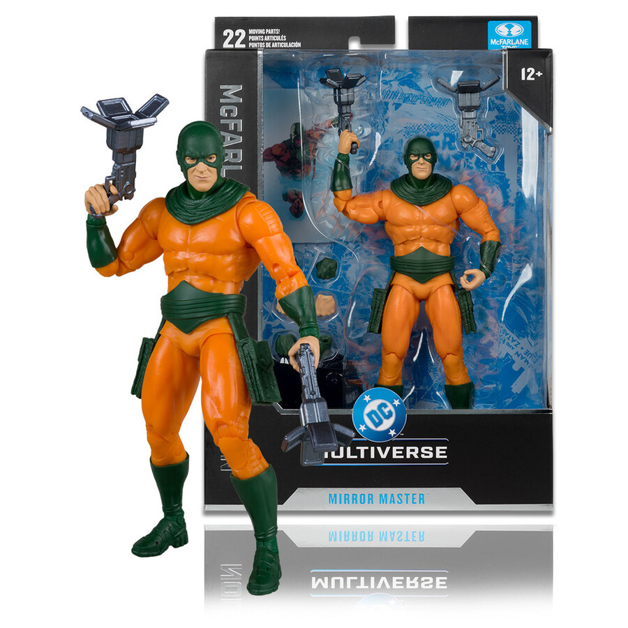 coffret collector mcfarlane 3 figurines de 18 cm mirror master flash metron new gods deathstroke deathstroke terminator
