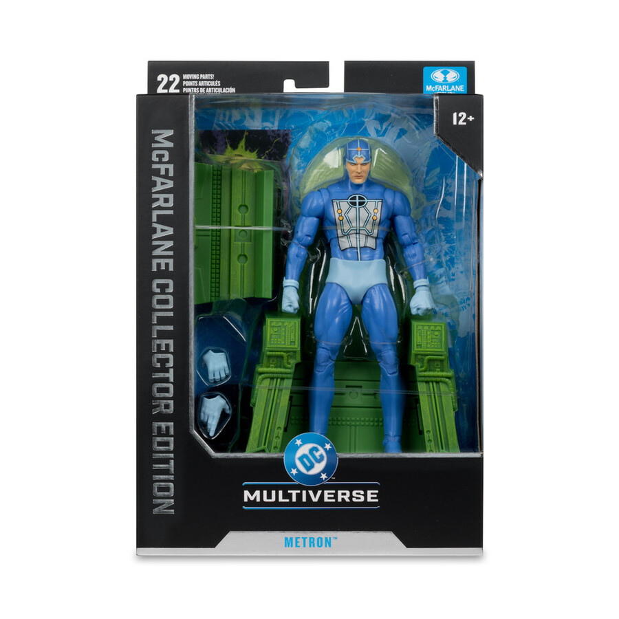 coffret collector mcfarlane 3 figurines de 18 cm mirror master flash metron new gods deathstroke deathstroke terminator