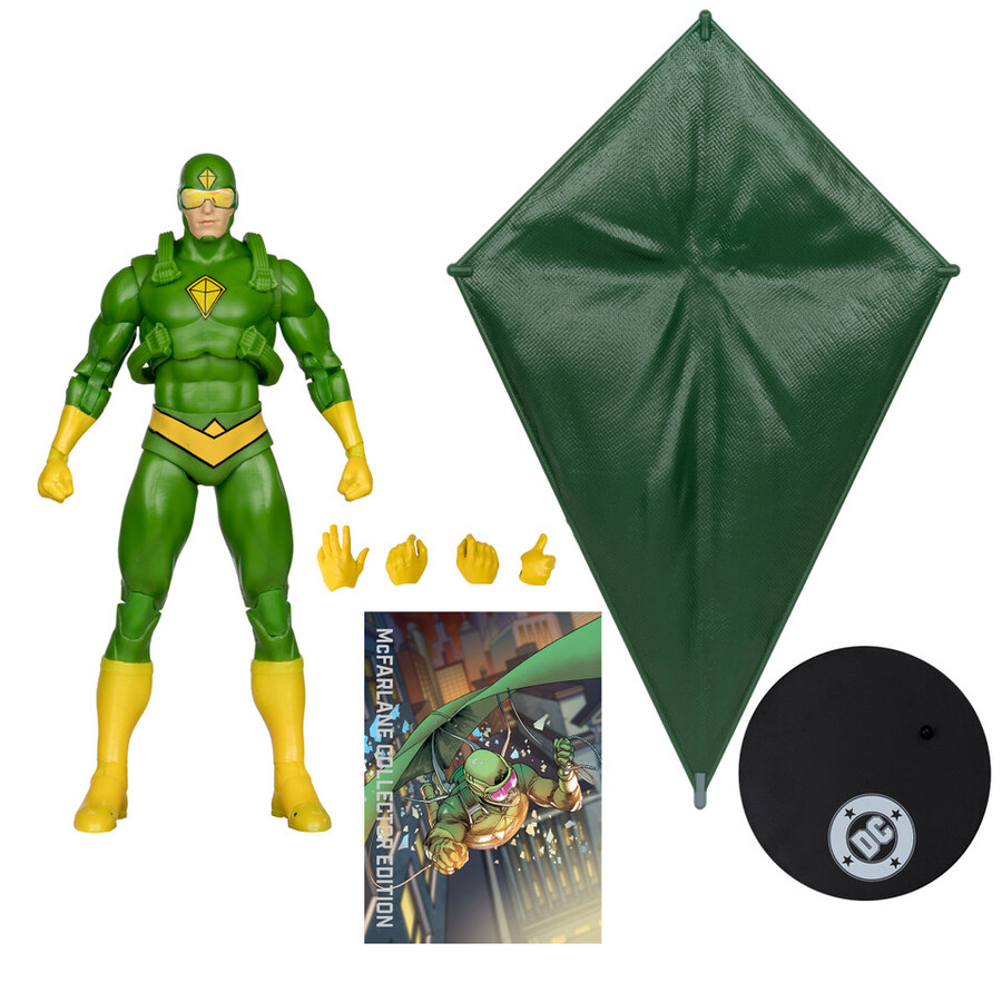 figurine kite-man ennemis de batman mcfarlane Édition collector Étiquette or 7