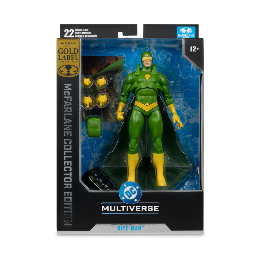 figurine kite-man ennemis de batman mcfarlane Édition collector Étiquette or 7