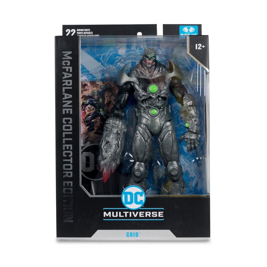 coffret collector mcfarlane 4 figurines de 18 cm green lantern simon baz grid forever evil mister terrific jsa et superman superman film de 1978.