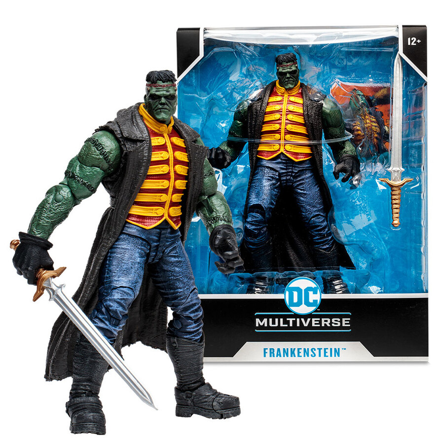 figurine géante frankenstein dc multiverse les sept soldats de la victoire