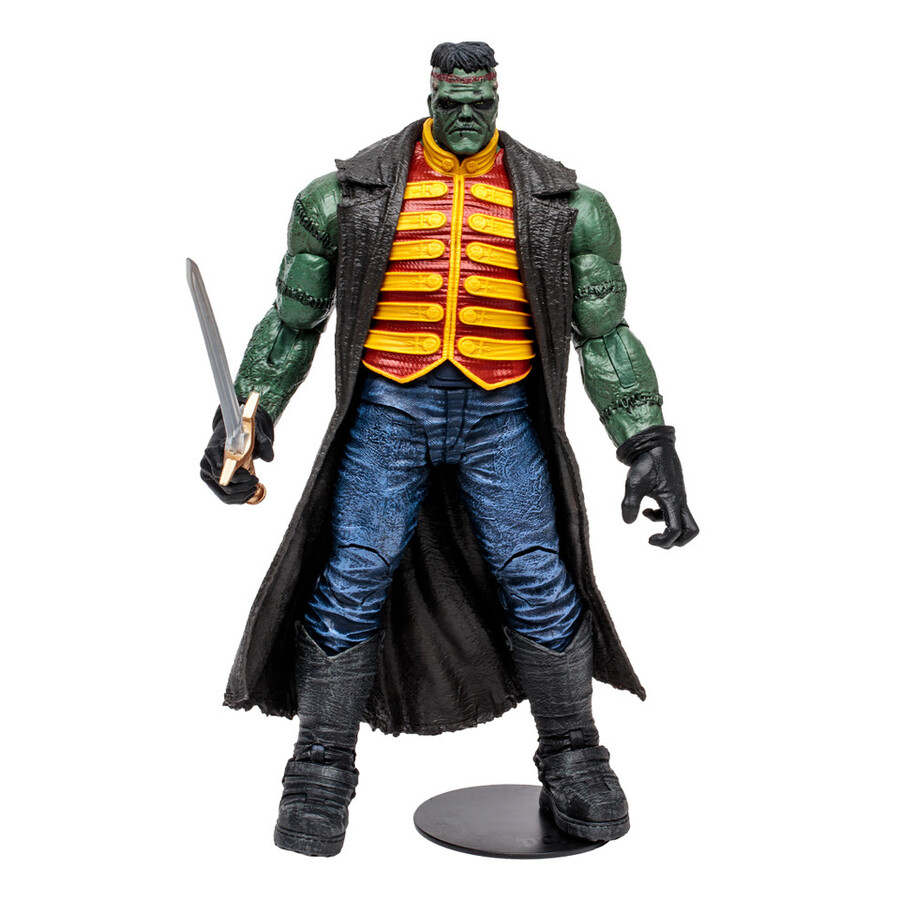 figurine géante frankenstein dc multiverse les sept soldats de la victoire