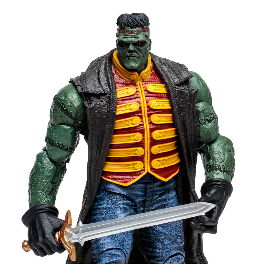 figurine géante frankenstein dc multiverse les sept soldats de la victoire