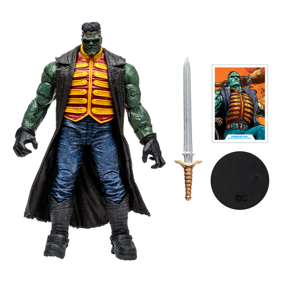 figurine géante frankenstein dc multiverse les sept soldats de la victoire