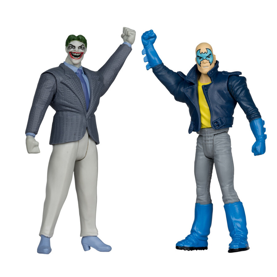 coffret de 4 figurines the dark knight returns dc page punchers gold label 3 avec bd exclusive