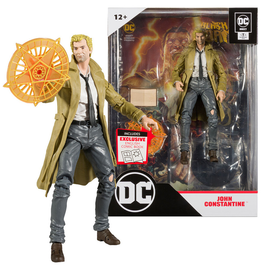 figurine john constantine avec bd dc page punchers 7 pouces