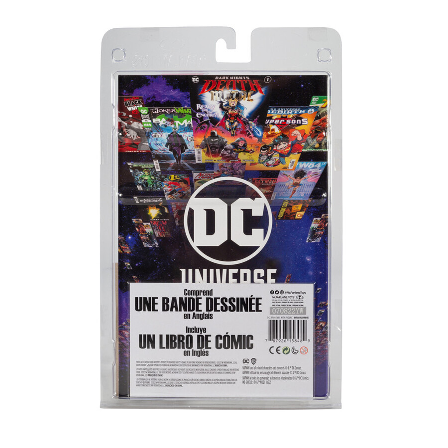 figurine batman avec bd flashpoint dc page punchers de 76 cm