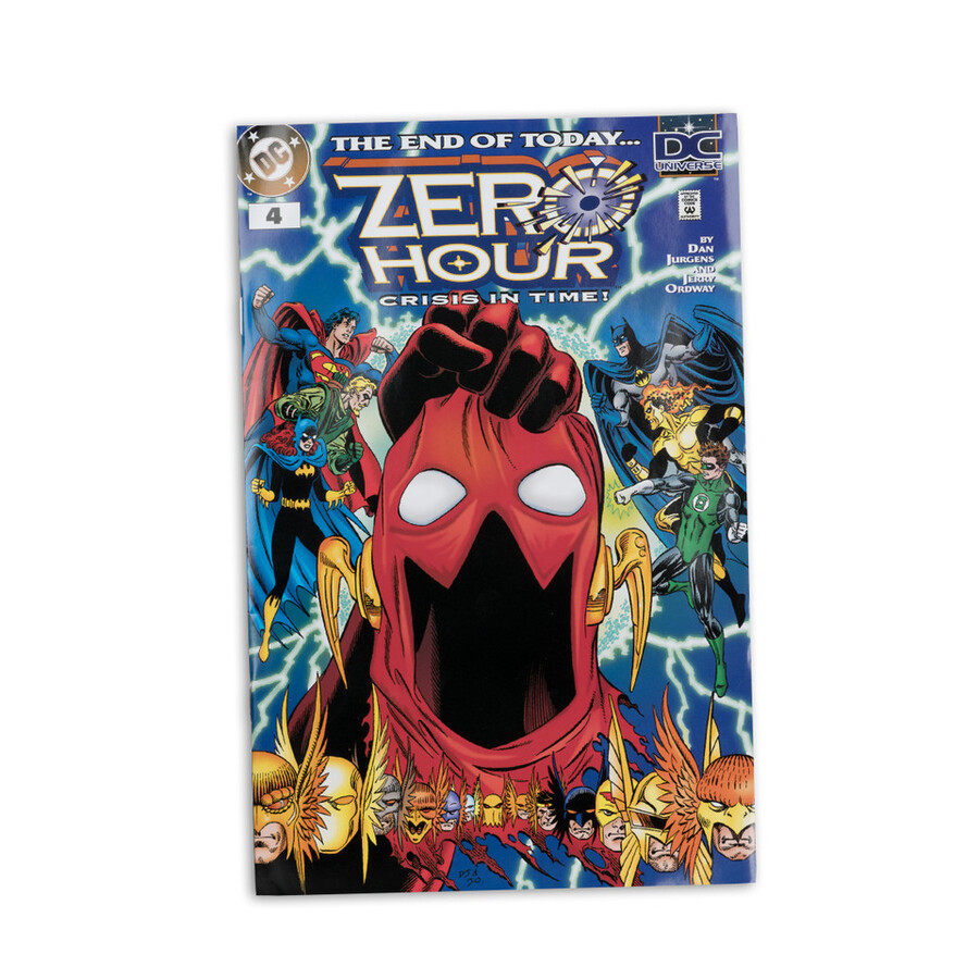 figurine superman dc page punchers zero hour 7 pouces avec bande dessinée