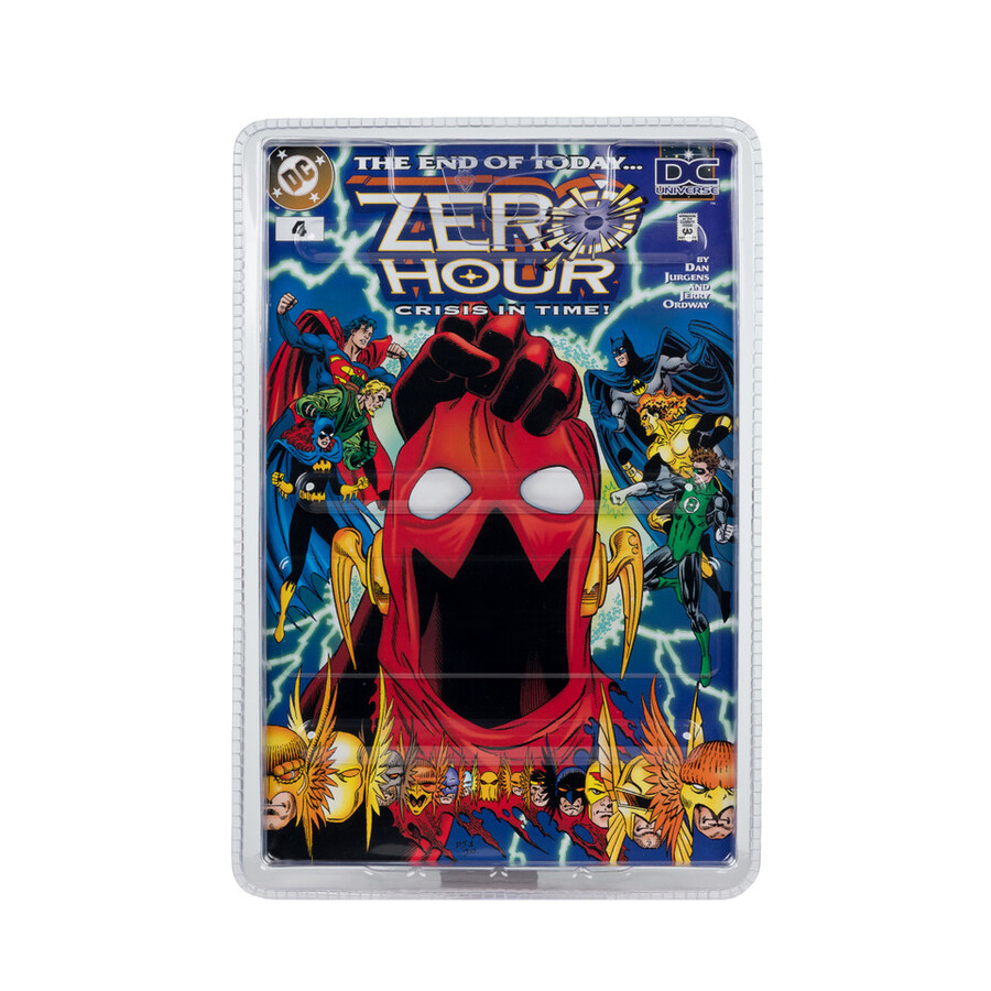figurine superman dc page punchers zero hour 7 pouces avec bande dessinée
