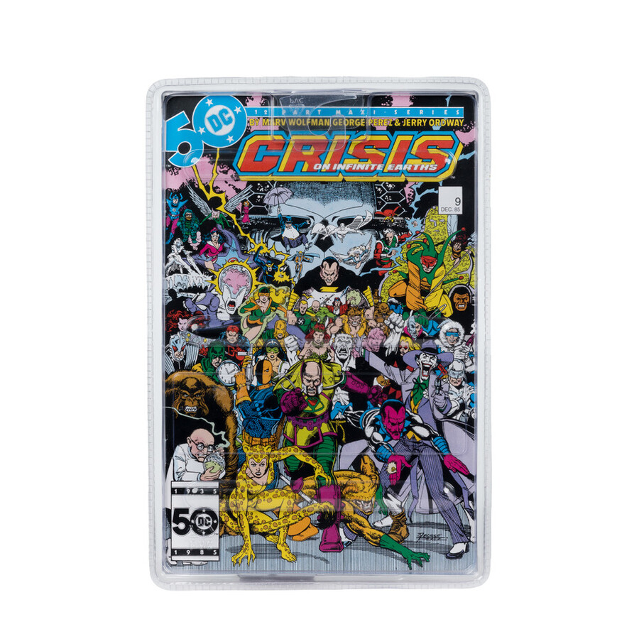 lot de figurines superman zero hourle joker crisis on infinite earths avec bd 2 figurines de 18 cm