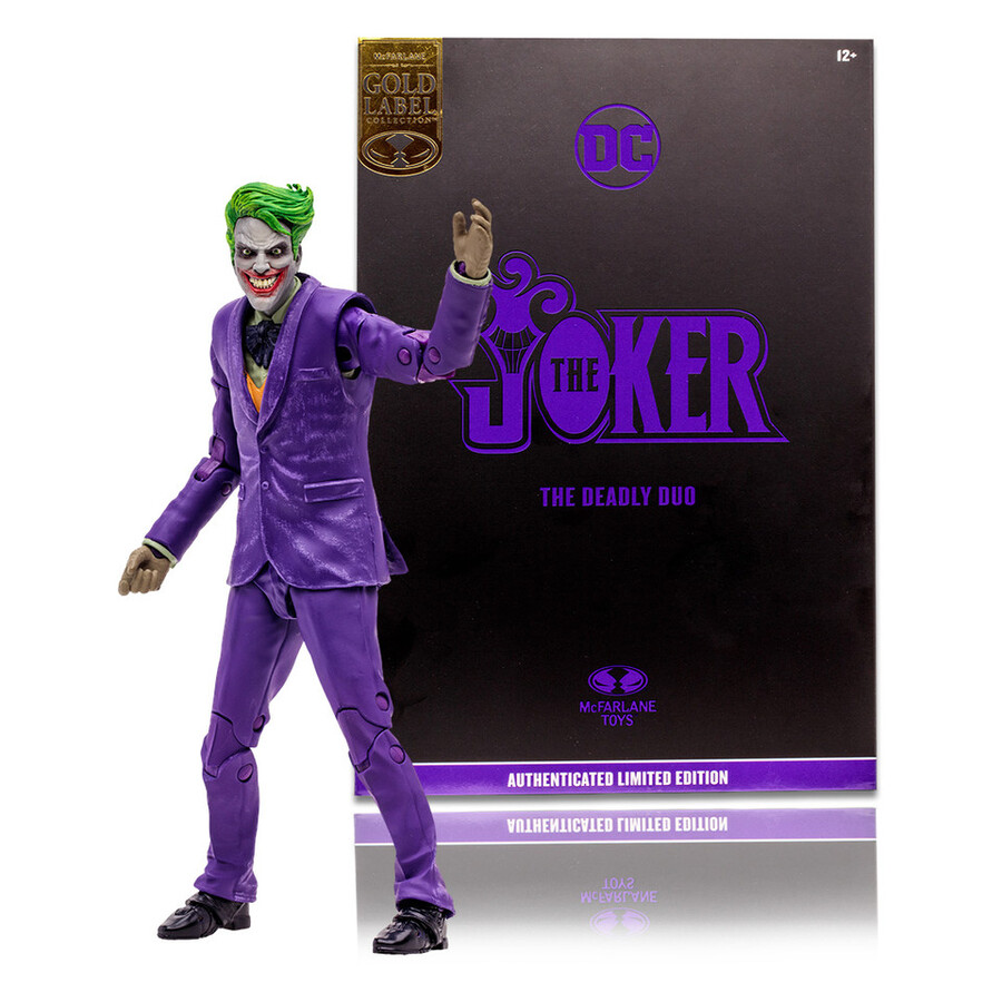 figurine joker le duo mortel gold label 7 - exclusivité mcfarlane toys store