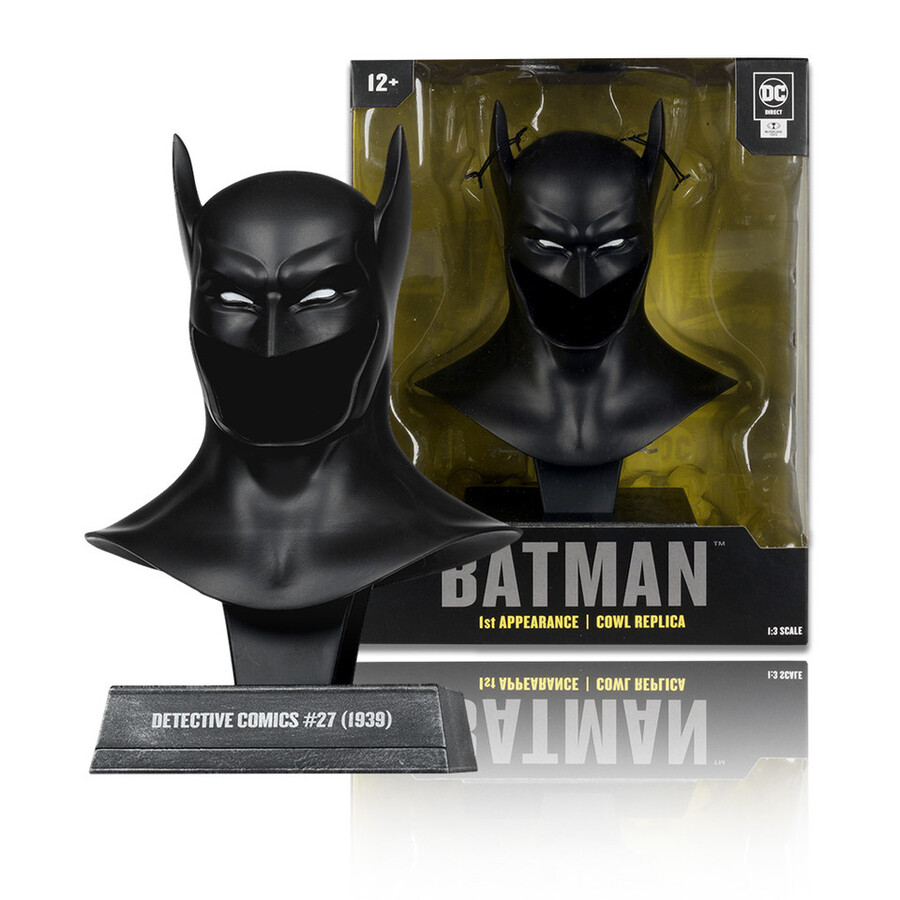 batman 1ère apparitionsilencebatman commence répliques de cagoules à léchelle 13 vague 2 lot 3