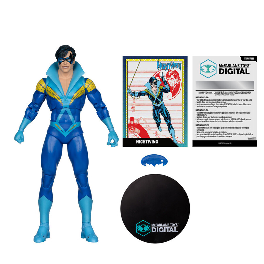 batgirl stephanie brown batman no mans land monarch dc countdown nightwing teen titans - pack de 4 figurines de 18 cm avec objets numériques de collection mcfarlane toys