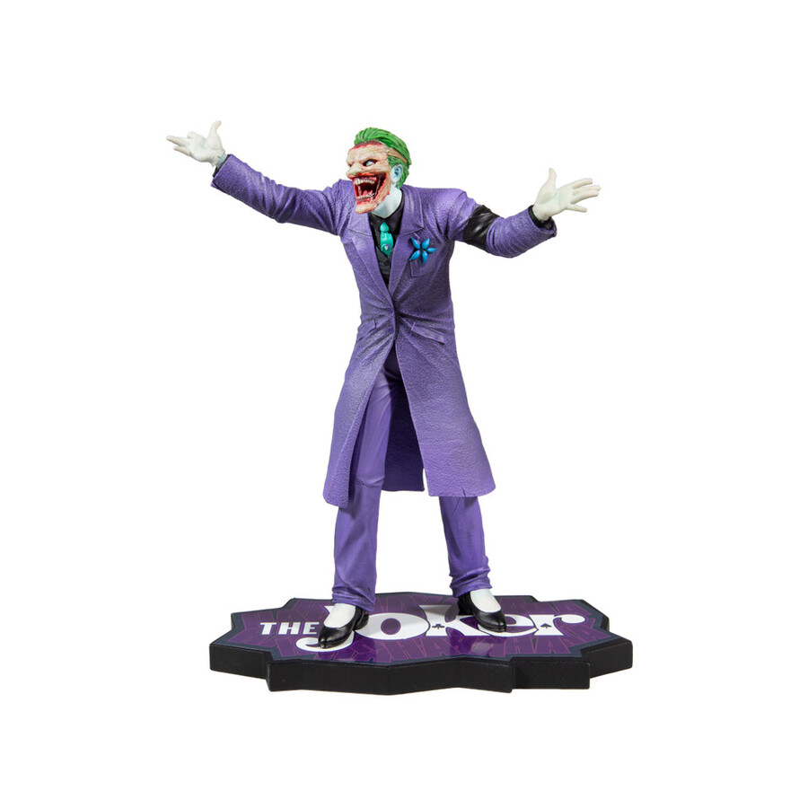 la folie violette du joker statue en résine du joker par greg capullo à léchelle 110