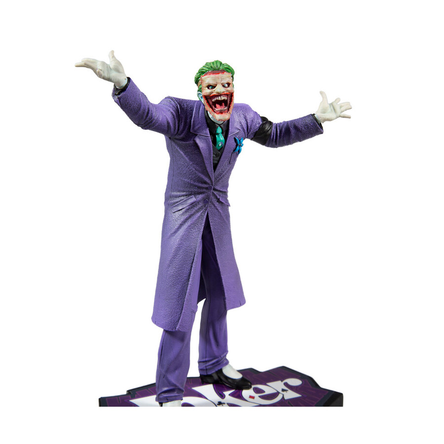 la folie violette du joker statue en résine du joker par greg capullo à léchelle 110